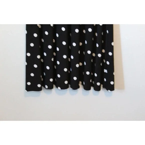 Lauren Ralph Lauren Polka Dot Sleeveless A Line Swing Dress Black Size 14 H14739 - Picture 4 of 10